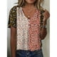 thumbnail image 2 of Blusa HOTYD Boho con estampado floral con cuello en V y hombros descubiertos para mujer, 2 of 2