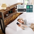 thumbnail image 6 of EnHomee King Size Bed Frame with Headboard Metal King Bed Frame with 6 Drawers Platform Bed Frame with Storage & Charge Station, 6 of 9
