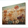 thumbnail image 2 of Designart "Desert happiness Pointillism" Modern Print on Natural Pine Wood, 2 of 5