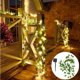 thumbnail image 3 of 2X Luces Solares Luces de Hadas de Hoja de Arce Impermeable Al Aire Libre Guirnalda Lámpara Solar Navidad 2M 20LED, 3 of 5