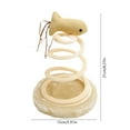 thumbnail image 3 of CQCYD under $5 Interactive Cat Toy, Spring Spiral Toy with Feathers Scratch Board Pet Toys, Indoor Portable Toy for All Breed Sizes, 3 of 6