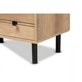 thumbnail image 7 of Baxton Studio Patterson Modern and Contemporary Oak Brown Finished 3-Drawer Kitchen Storage Cabinet, 7 of 7