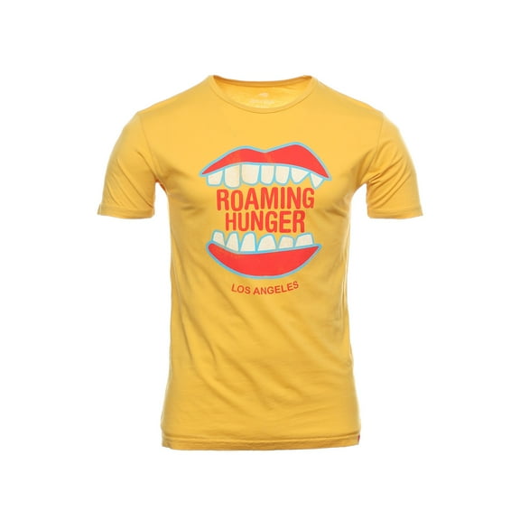 Sportiqe Mens Roaming Hunger Graphic Crewneck T-Shirt (XLarge, Sunflower)