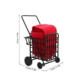 thumbnail image 2 of BESTYASH Compact Black Metal Shopping Trolley for 1:12 Scale Dollhouse Miniature Grocery Cart Accessory, 2 of 8