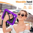 thumbnail image 3 of for iPad Mini 7th/6th Generation Case 8.3 inch 2024/2021, 360 Rotating Shockproof Cover with Stand, Handle, Shoulder Strap, Purple, 3 of 7