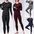 thumbnail image 4 of 2 uds ropa interior térmica de invierno para mujer forro polar grueso cálido O, 4 of 7