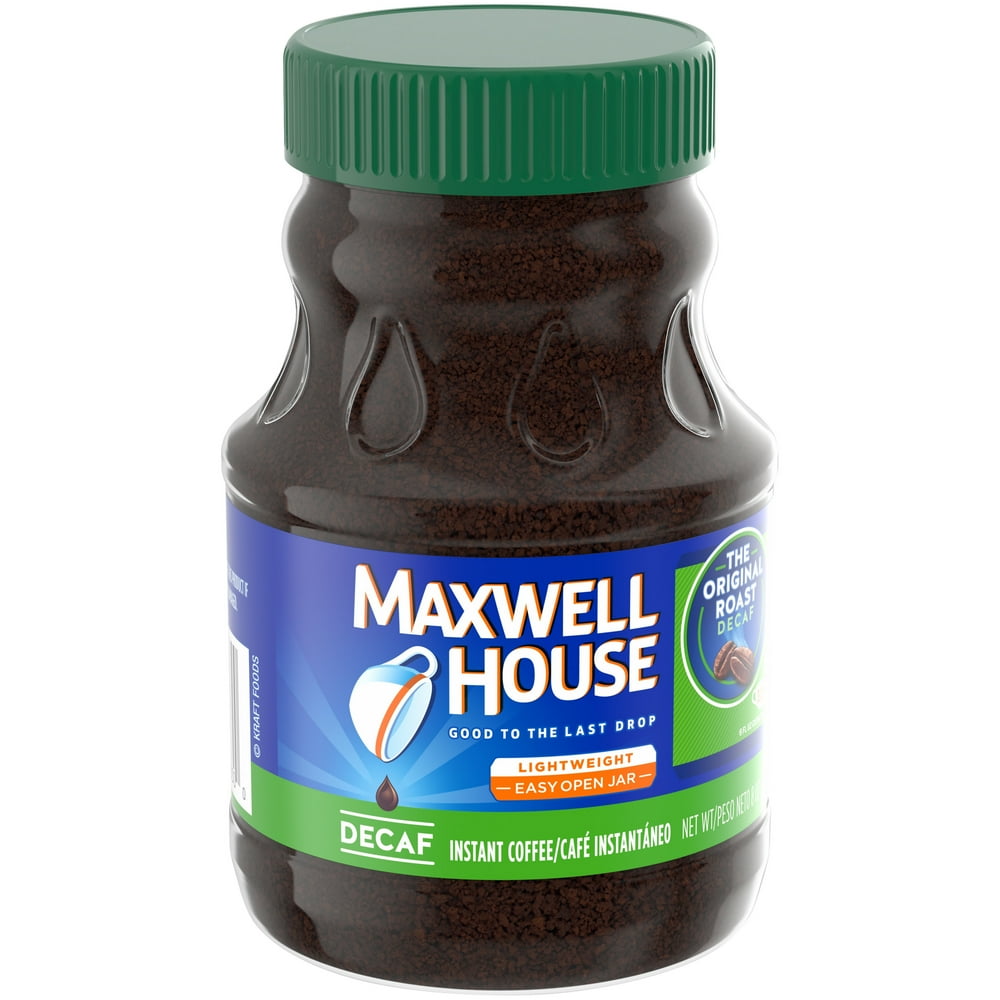 Maxwell House Original Decaf Instant Coffee, Decaffeinated, 8 oz Jar