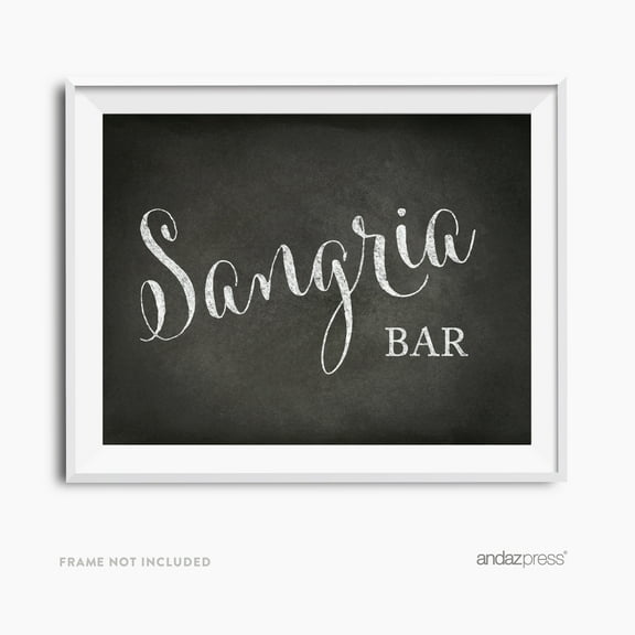Sangria Bar Vintage Chalkboard Wedding Party Signs