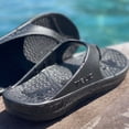 thumbnail image 6 of TELIC Adult Unisex Energy Flip Flops, Midnight Black, 2XS (US-102-01-2XS), 6 of 7