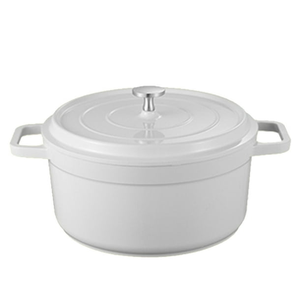 Olla Horno Holandés Esmaltada Con Tapa Ygjytge 24CM Blanco