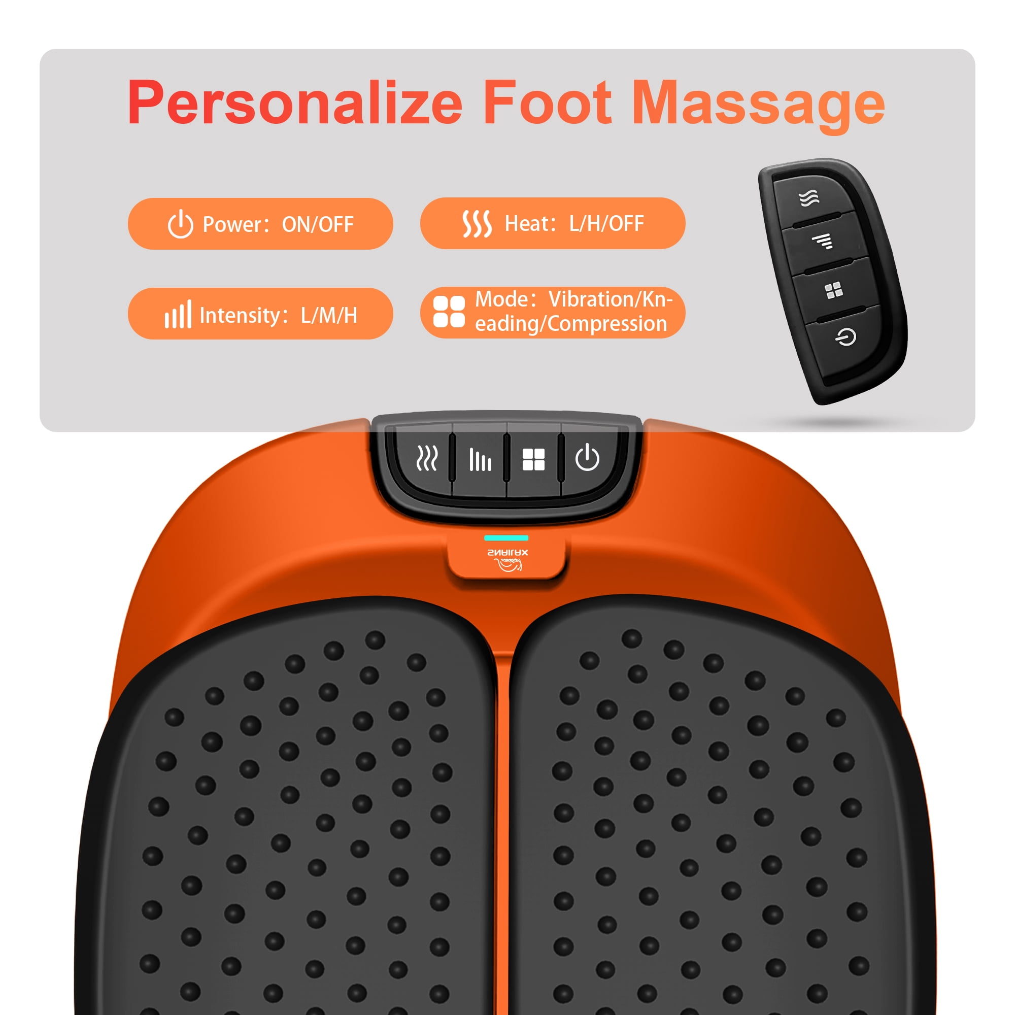Vibration Foot Massager with Heat, Snailax Adjustable Foot Massager Machine with App Control, Gifts
