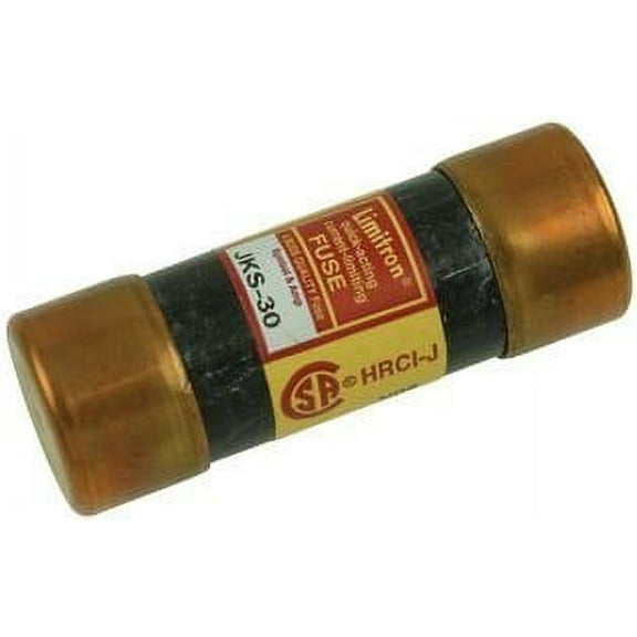UL Class Fuse, J Class, Fast-Acting, 30A, 600V AC, Non-Indicating JKS-30