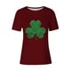 thumbnail image 4 of Mujeres Manga Corta de Verano Tops Impreso Sudadera Casual, Cuello Redondo Blusa Ligera para la Primavera Y el Verano, 4 of 4