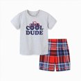 thumbnail image 5 of Toddler Boy Summer Clothes Cotton Short Sleeve T Shirt And Short Clothing Set With Pockets Outfits 2-7T, 5 of 7