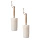 thumbnail image 5 of EeaseMX 2 cepillos de ducha de lufa natural para baño, toallitas de baño, cepillo exfoliante corporal, 5 of 8