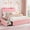 pink, variant on BouPower Upholstered Bed Frame with Drawers and Headboard,Platform Storage Bedframe,LED Platform Bed,Wooden Slats Support,No Box Spring Needed