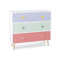 thumbnail image 2 of Tcbosik 3-Drawer Dresser for Bedroom, Modern Chest of Drawers for Small Space, Living Room, Entryway, Easy Assembly, Colorful, 2 of 9