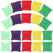80-Pack Colorful Mini Bean Bags for Tossing Game, Small 2'' Nylon Bags Bulk Set for Sack Toss and Outdoor Fun