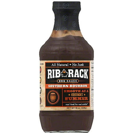 Rib Rack Southern Bourbon BBQ Sauce, 19 oz, (Pack of