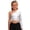Y25-Silver, variant on YUQIN Sequin Tops For Girls One-Shoulder Long Sleeve Top Cropped Slim Fit T-Shirts Sparkly Fashion Tee Shirt Teens Girls Party Tops Stylish T Shirts
