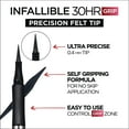 thumbnail image 6 of L'Oreal Paris Infallible Precision Felt Waterproof Eyeliner, Brown, 6 of 10