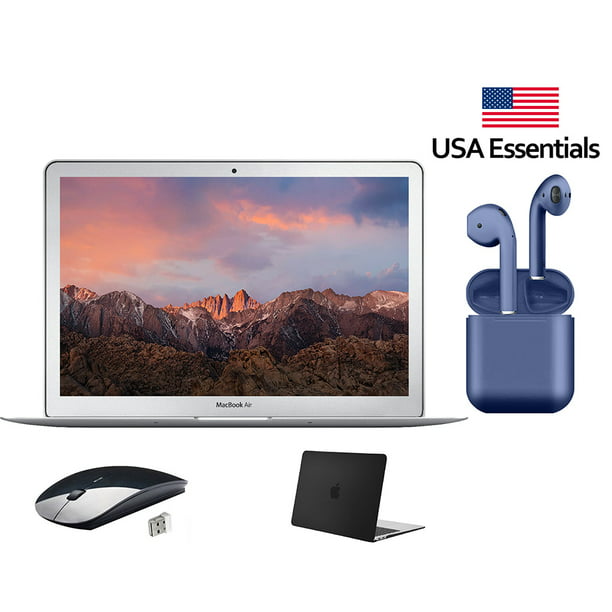progresivo lapso Kenia Restored | Apple MacBook Air 13.3-inch | Intel Core i5 | 8GB RAM Mac OS  256GB SSD | Bundle: Wireless Mouse, USA Essentials Wireless Bluetooth  Airbuds, Black Case (Refurbished) - Walmart.com
