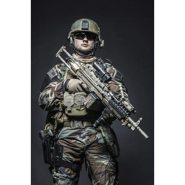 U S Marine Corps Special Operations Command Marsoc Raider With Weapon Poster Print By Oleg Zabielin Stocktrek Images 11 X 17 Walmart Com
