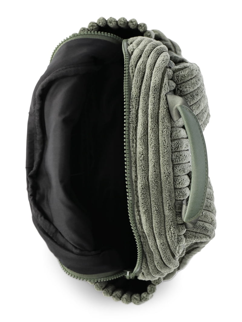 Corduroy Mini Backpack for Women, Adjustable Straps, Two Compartments WKSCLPAI Mini Backpack Ins Cute OL Commuting Small Cosmetic  main image 2