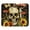 Multicolor 3, variant on PhooArto Comfortable Mouse Pad Sunflower Skull Vintage Desktop Mousepad , 21 x 25 cm Mouse Mat, Non-Slip Rubber Base, Improves Speed and Precision