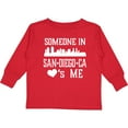 thumbnail image 3 of Inktastic San Diego Someone Loves Me Skyline Boys or Girls Long Sleeve Toddler T-Shirt, 3 of 5