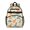 Dinosaur and Leaf, variant on Dinosaur and Leaf Beige Pattern Backpack for School, Cute School Bag with Adjustable Shoulder Straps and Padded Back, 15.25"x11.5"x5.25"