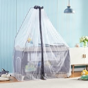 Reed Royal Play Deluxe Nursery Center Playard Nursery Kids Indoor & Outdoor Activity Center, Baby Fence with Mosquito Net Breathable Mesh