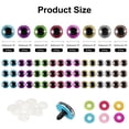 thumbnail image 2 of Uxcell 20mm Flash Safety Eyes, 40 Pcs Colorful Crocheting Safety Eyes, 8 Colors, 2 of 7