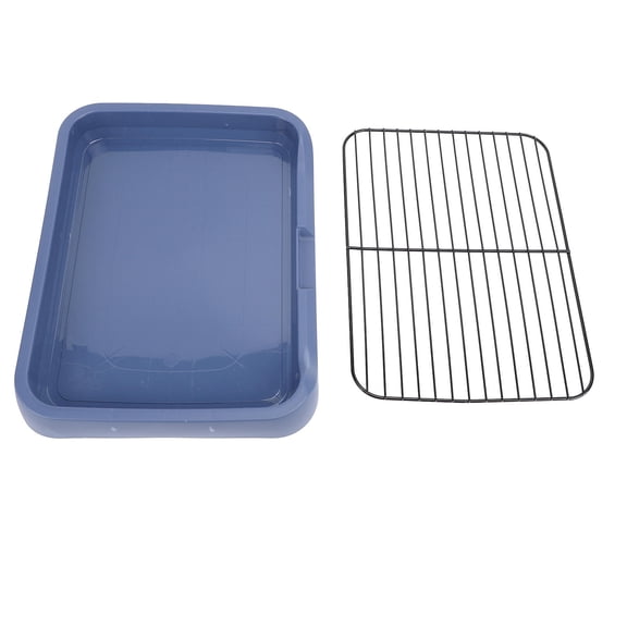 BOKYAN Portable Dog Potty Tray – Removable Indoor Training Toilet with Mesh Grille, Odor‑Free, Safe PP Material for Small & Medium Dogs
