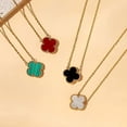 thumbnail image 3 of Lucky Good Clover 18K Gold Plated Clover Pendant Necklace - A Stylish and Chic Jewelry Accessory for Women and Girls Gift, 3 of 5