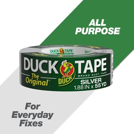The Original Duck Tape Brand Duct Tape, 1.88 in. x 55 yd., Silver
