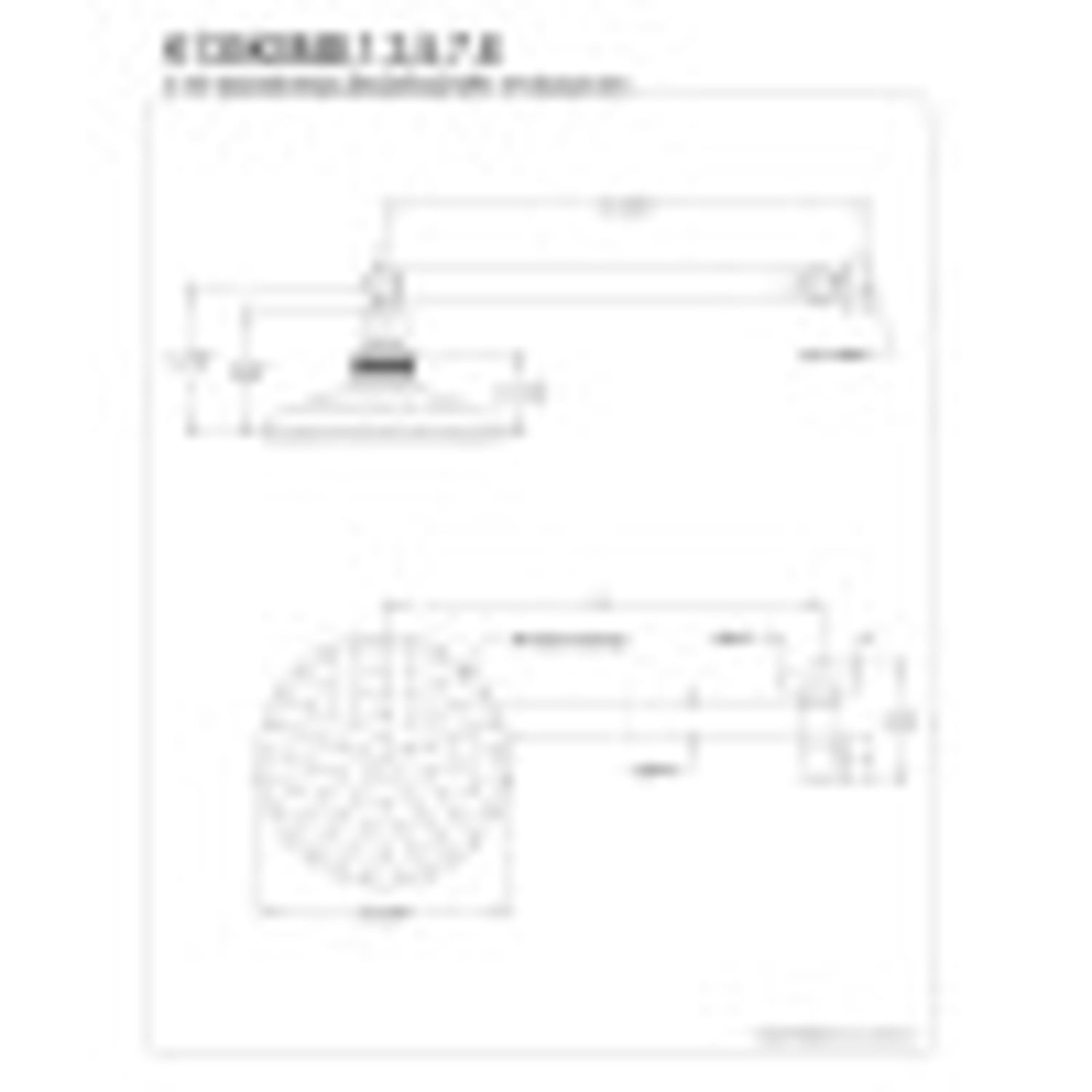 Kingston Brass Victorian 5-1/2" Shower Head & 10" Arm Kit