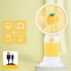thumbnail image 4 of Ventilador Portátil de Carga USB, Ventilador de Mano, Amarillo, 4 of 9