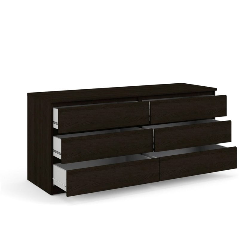 Atlin Designs 6 Drawer Double Wood, Wood Double Dresser
