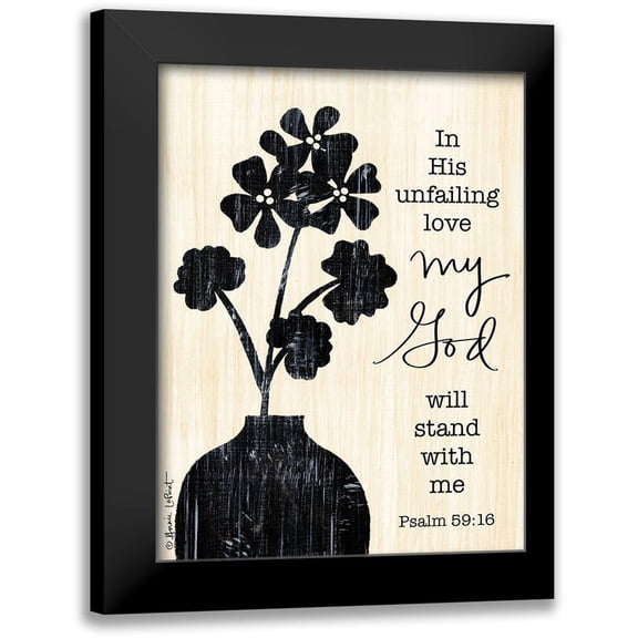 LaPoint, Annie 12x14 Black Modern Framed Museum Art Print Titled - My God