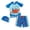 Sky Blue-6, variant on MuXiKeJi Clothes Kids Rash Guard 2 Piece Stretchy Swimwear Boys 2 Piece Swimsuit Bathing Suit Toddler