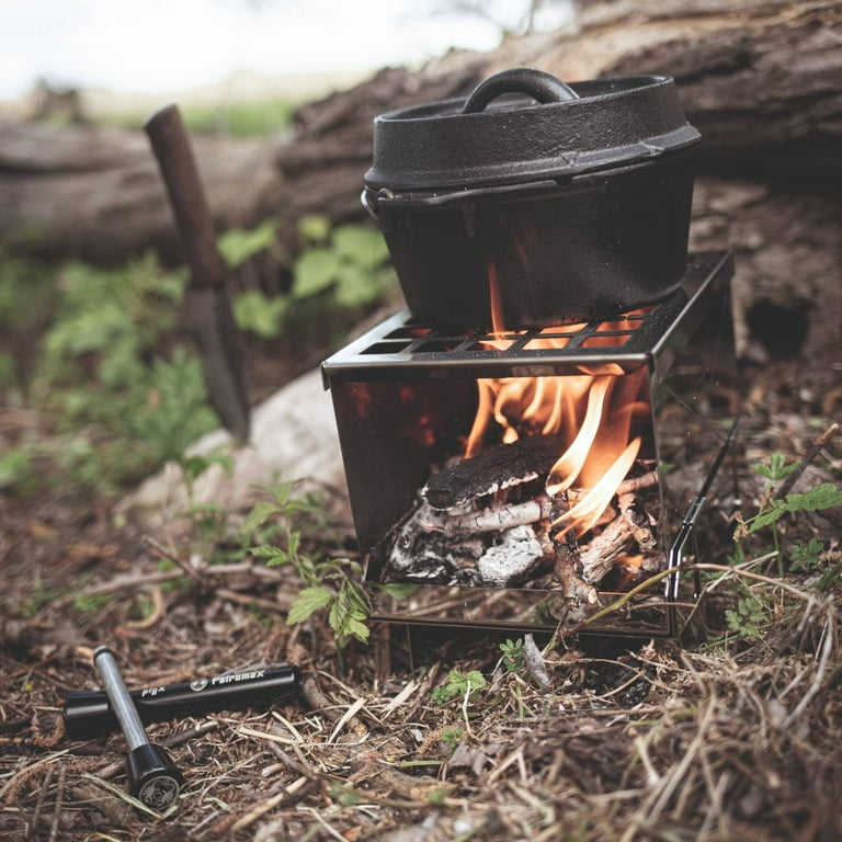 Petromax Pocket Camping Fireplace Stove Stainless Steel Small FB1