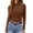 45# Coffee, variant on Mock Turtleneck Womens Long Sleeve Shirts Ribbed Knit Thermal Tops Breathable High Neck Lightweight Pullover Sweater Stretch Fitted Base Layers Casual Fall Winter Undershirts Gray S