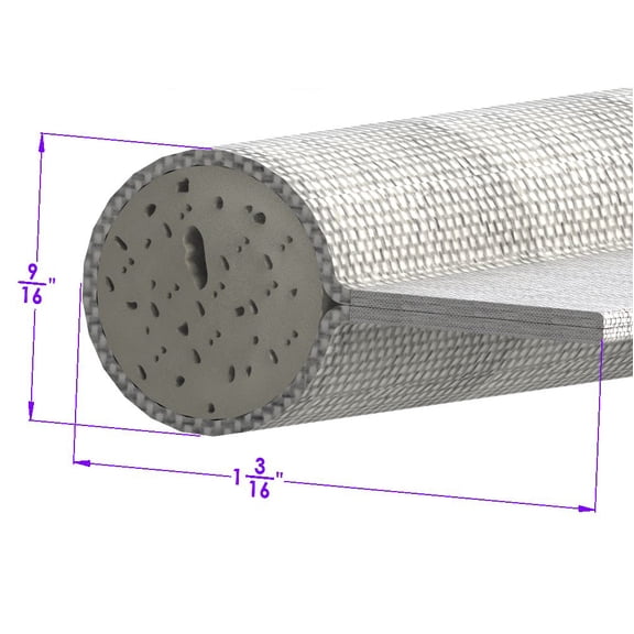 Gray, Cloth-Covered Sponge Windlace - LP 57-B