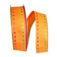 thumbnail image 1 of Reliant Ribbon 25748W-058-09K Dots Delight 2 Value Wired Edge Ribbon - Orange - 1.5 in. x 50 yards, 1 of 1