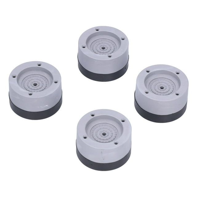 Rdeghly Tampon de Machine à Laver, Tampon de Support de Machine à Laver, 4pcs Anti Vibration Caoutchouc Coussin de Pied Universel Support de Machine à Laver Réduire le Bruit 4cm Gris