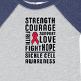 thumbnail image 4 of Inktastic Sickle Cell Awareness Strength Courage and Support Boys or Girls Baby Bodysuit, 4 of 5
