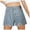 Blue, variant on Women's Lightweight Jeans Shorts Casual Denim Fashion Solid Color Irregular Edge High Waist Fitting Straight Leg Loose with Pockets Shorts for Summer Casual