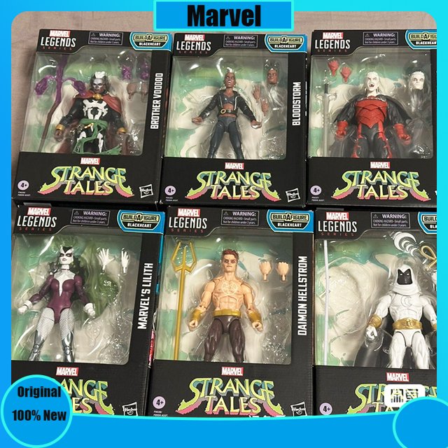 Marvel Legends Lobezno Moon Knight Strange Tales Brother Voodoo/ Daimon Hellstrom, juego de figuras de Anime, modelo Original