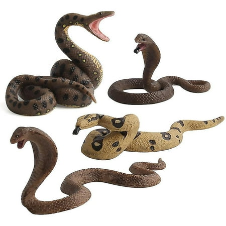 Rubber Snake Realistic Fake Snakes Toy Large Pythons Realistic Fake ...